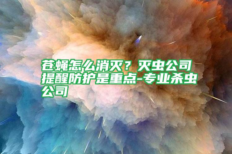 蒼蠅怎么消滅?滅蟲公司提醒防護是重點-專業(yè)殺蟲公司