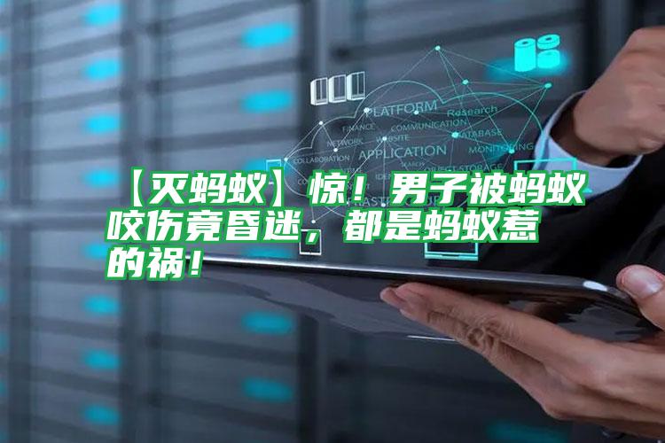 【滅螞蟻】驚！男子被螞蟻咬傷竟昏迷，都是螞蟻惹的禍！