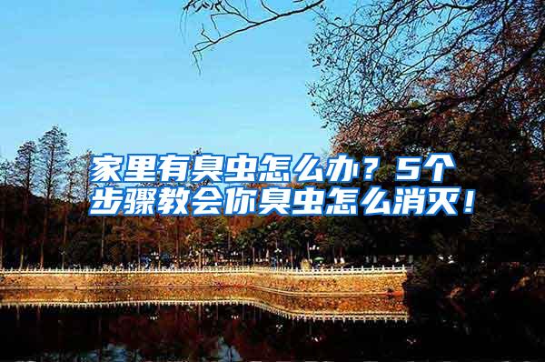 家里有臭蟲怎么辦?5個(gè)步驟教會(huì)你臭蟲怎么消滅!