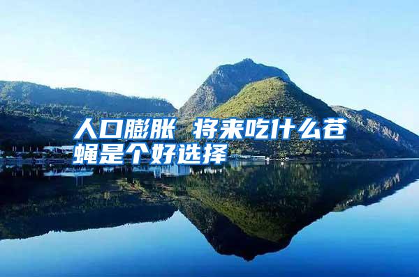 人口膨脹 將來吃什么蒼蠅是個(gè)好選擇