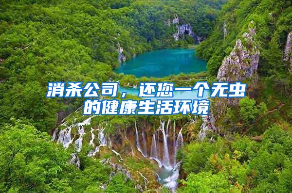 消殺公司，還您一個無蟲的健康生活環(huán)境