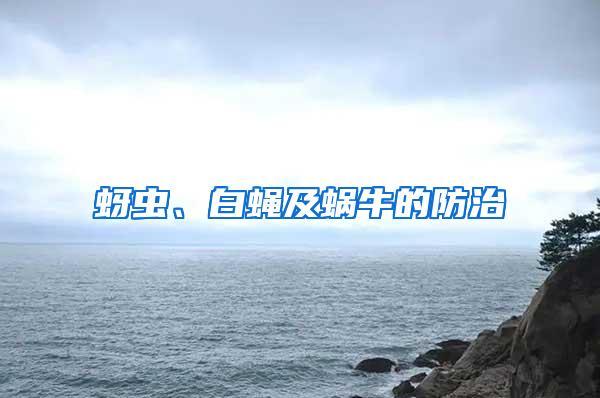 蚜蟲、白蠅及蝸牛的防治